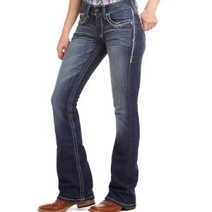 R.E.A.L. Mid Rise Stretch Entwined Boot Cut Jean